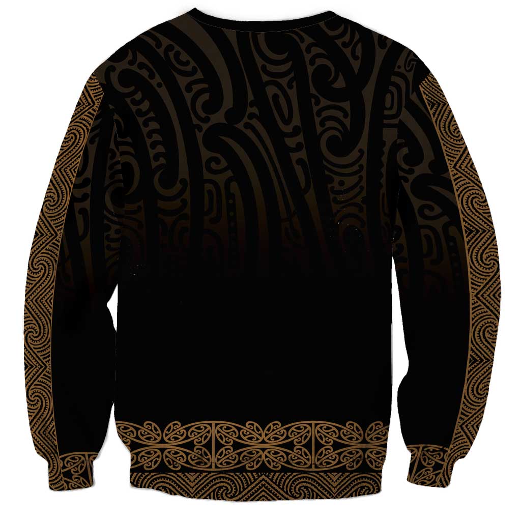 New Zealand Maori Kowhaiwhai Sweatshirt Parauri Maui and Mangopare LT9 - Polynesian Pride