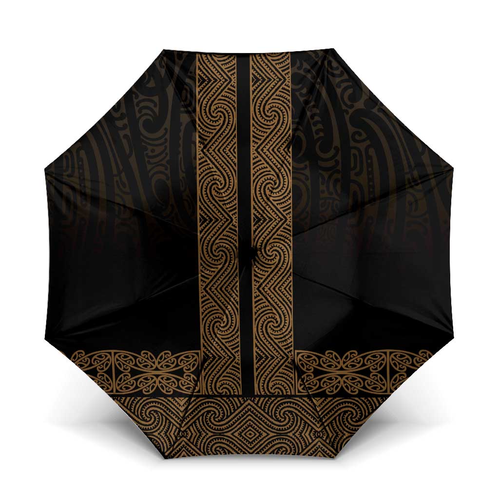 New Zealand Maori Kowhaiwhai Umbrella Parauri Maui and Mangopare - Polynesian Pride