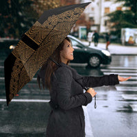 New Zealand Maori Kowhaiwhai Umbrella Parauri Maui and Mangopare - Polynesian Pride