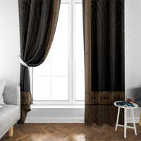 New Zealand Maori Kowhaiwhai Window Curtain Parauri Maui and Mangopare LT9 - Polynesian Pride