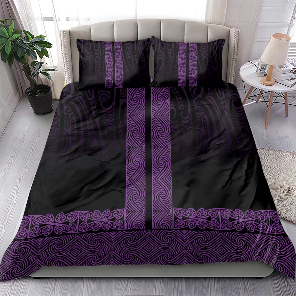 New Zealand Maori Kowhaiwhai Bedding Set Waiporoporo Maui and Mangopare