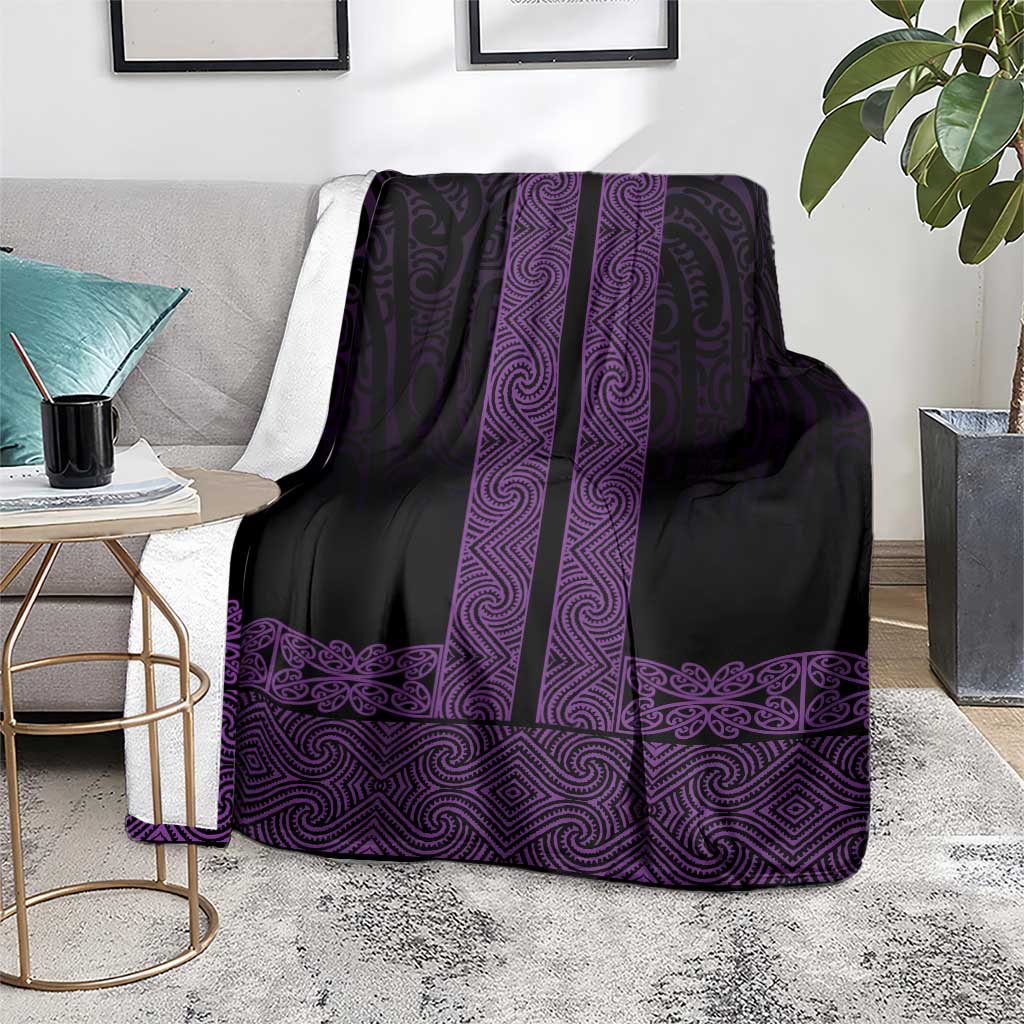 New Zealand Maori Kowhaiwhai Blanket Waiporoporo Maui and Mangopare LT9 - Polynesian Pride