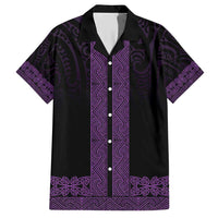 New Zealand Maori Kowhaiwhai Family Matching Short Sleeve Bodycon Dress and Hawaiian Shirt Waiporoporo Maui and Mangopare