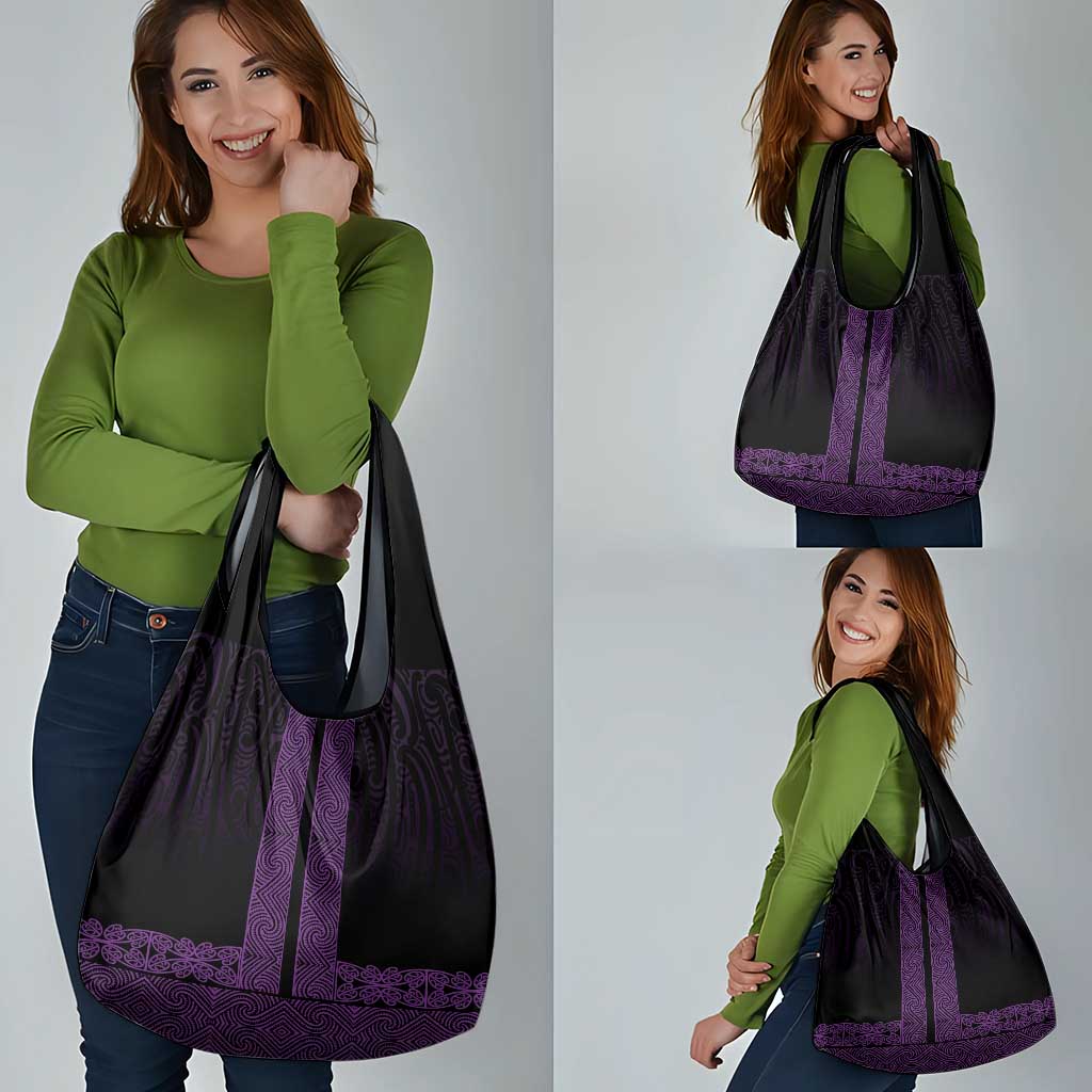 New Zealand Maori Kowhaiwhai Grocery Bag Waiporoporo Maui and Mangopare LT9 - Polynesian Pride