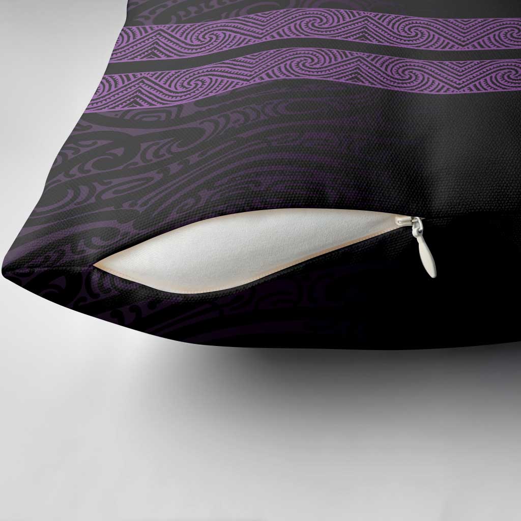 New Zealand Maori Kowhaiwhai Pillow Cover Waiporoporo Maui and Mangopare - Polynesian Pride