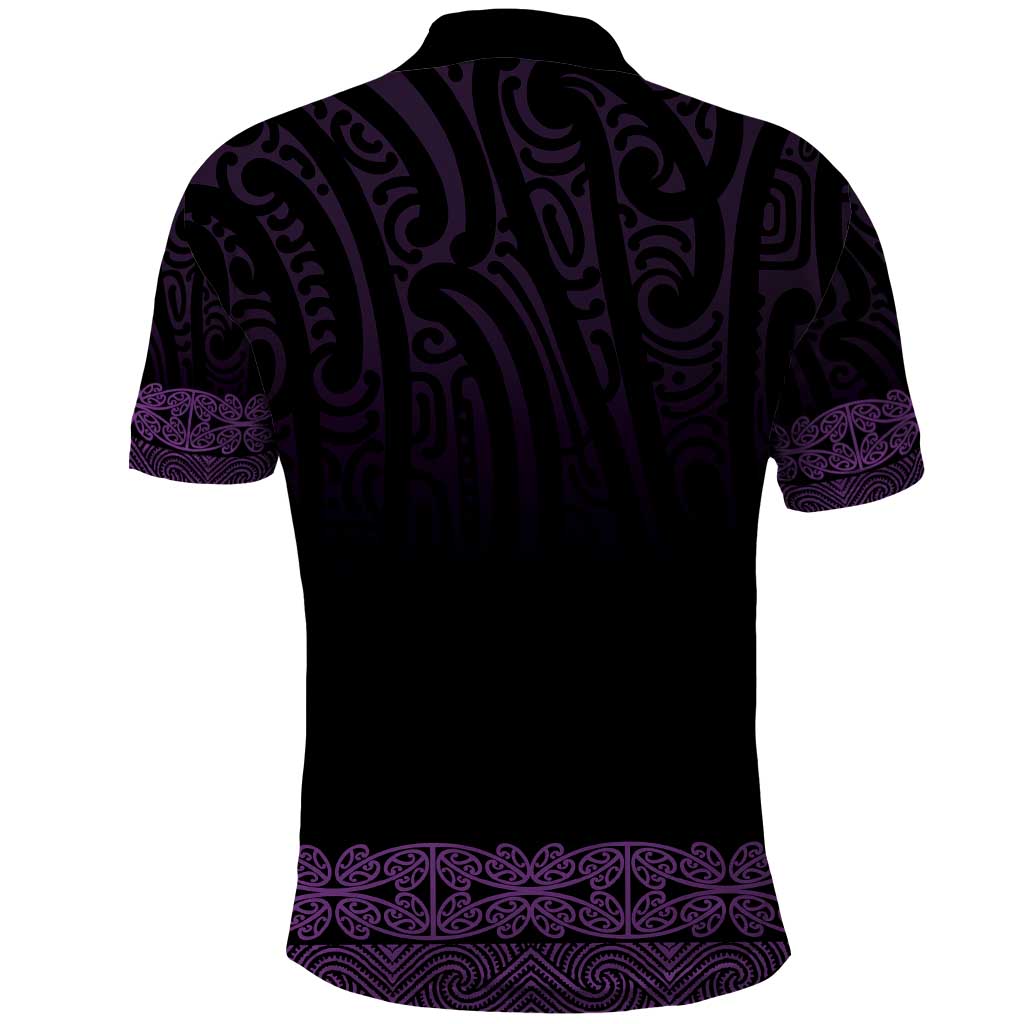 New Zealand Maori Kowhaiwhai Polo Shirt Waiporoporo Maui and Mangopare