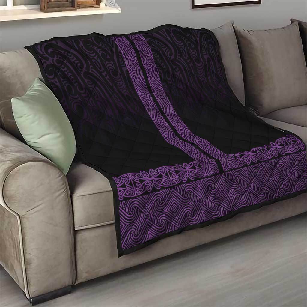 New Zealand Maori Kowhaiwhai Quilt Waiporoporo Maui and Mangopare