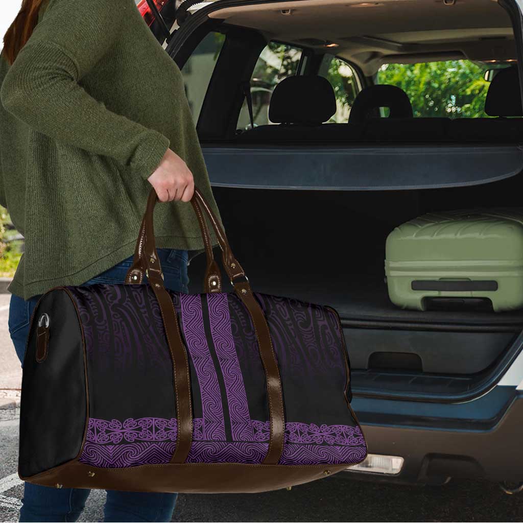 New Zealand Maori Kowhaiwhai Travel Bag Waiporoporo Maui and Mangopare - Polynesian Pride