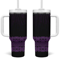 New Zealand Maori Kowhaiwhai Tumbler With Handle Waiporoporo Maui and Mangopare