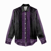 New Zealand Maori Kowhaiwhai Women Casual Shirt Waiporoporo Maui and Mangopare