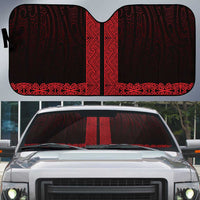 New Zealand Maori Kowhaiwhai Auto Sun Shade Whero Maui and Mangopare - Polynesian Pride