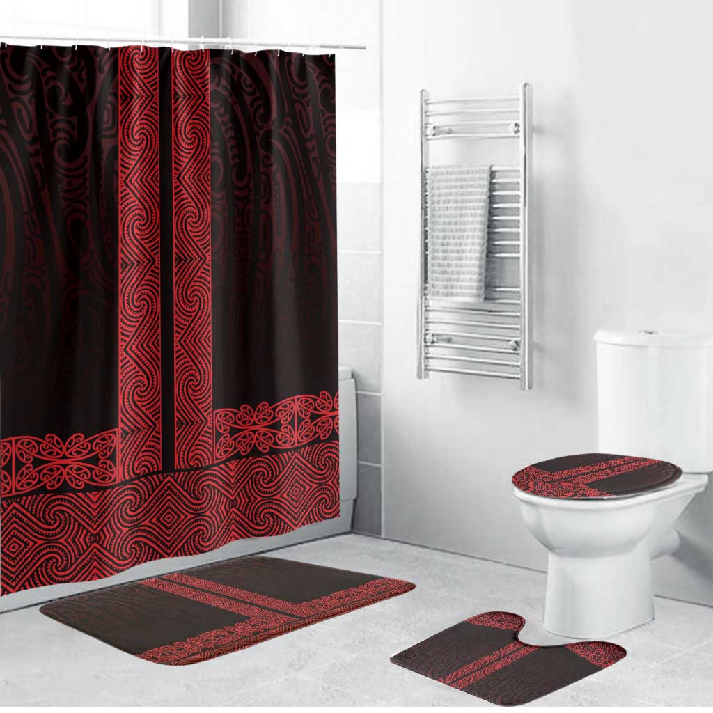 New Zealand Maori Kowhaiwhai Bathroom Set Whero Maui and Mangopare - Polynesian Pride