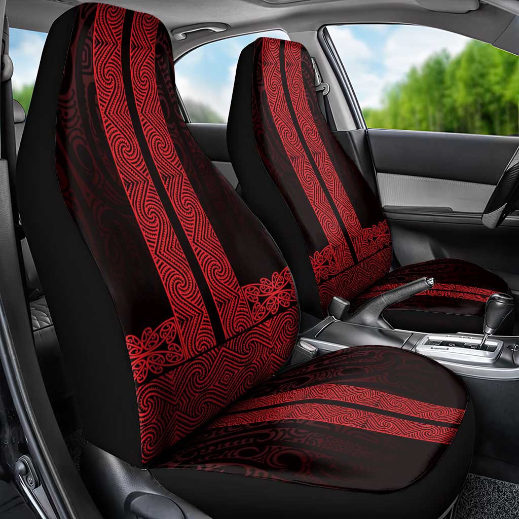 New Zealand Maori Kowhaiwhai Car Seat Cover Whero Maui and Mangopare