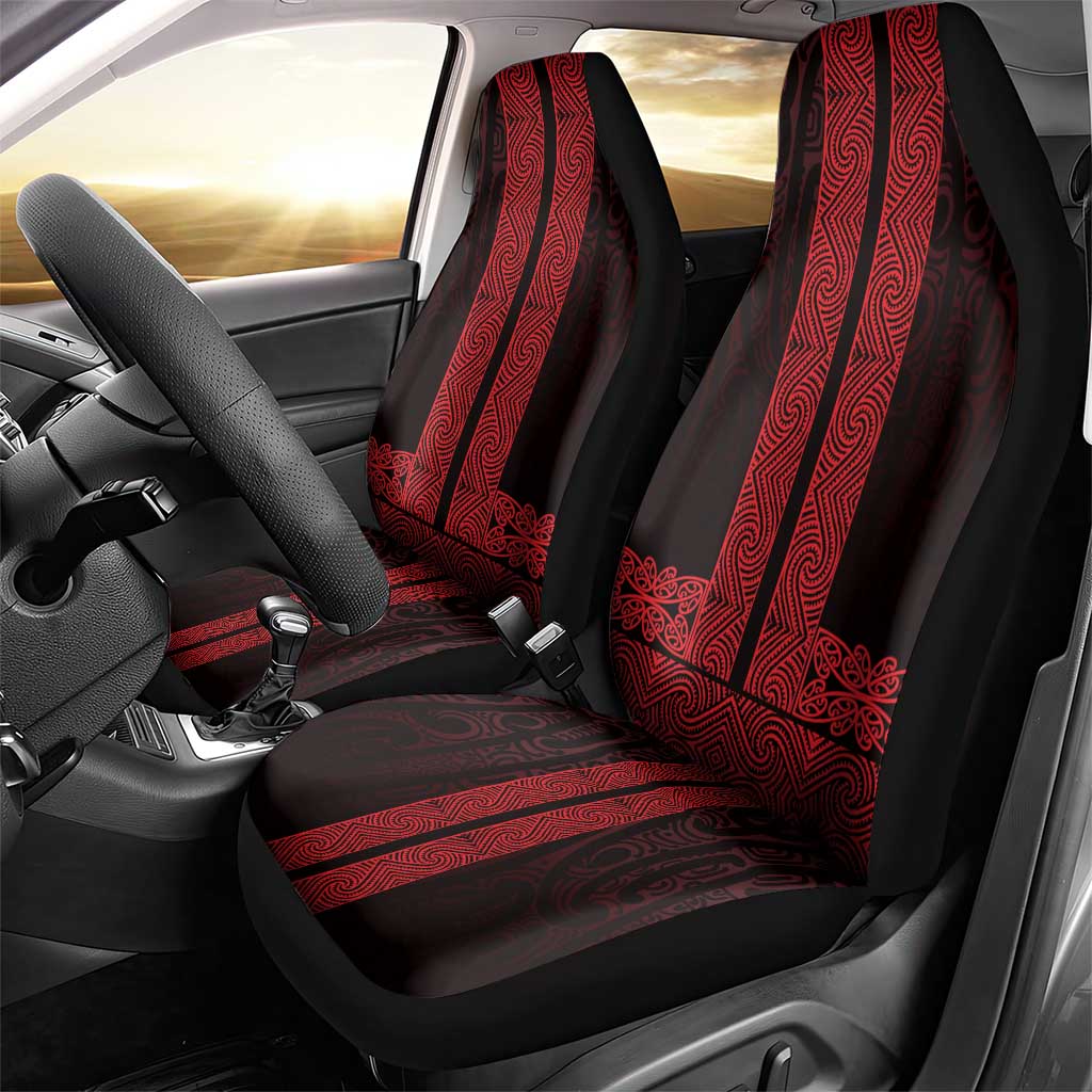 New Zealand Maori Kowhaiwhai Car Seat Cover Whero Maui and Mangopare