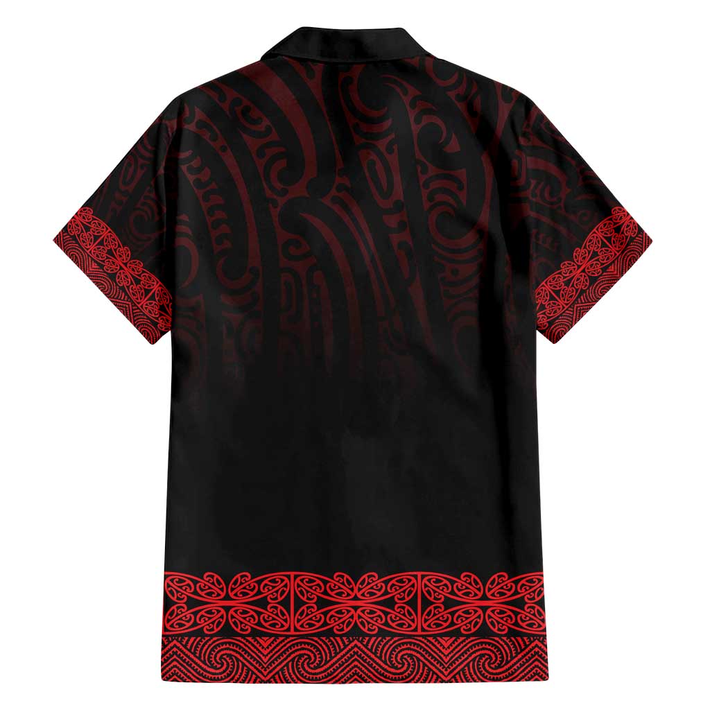 New Zealand Maori Kowhaiwhai Family Matching Puletasi and Hawaiian Shirt Whero Maui and Mangopare LT9 - Polynesian Pride