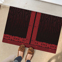 New Zealand Maori Kowhaiwhai Rubber Doormat Whero Maui and Mangopare LT9 - Polynesian Pride