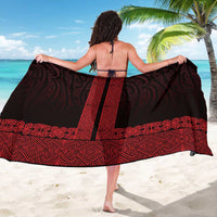New Zealand Maori Kowhaiwhai Sarong Whero Maui and Mangopare LT9 - Polynesian Pride