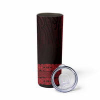 New Zealand Maori Kowhaiwhai Skinny Tumbler Whero Maui and Mangopare LT9 - Polynesian Pride