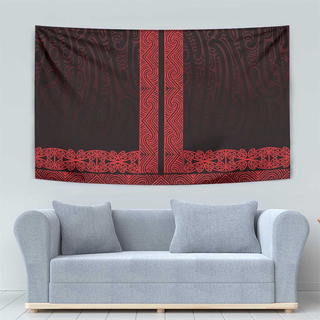 New Zealand Maori Kowhaiwhai Tapestry Whero Maui and Mangopare