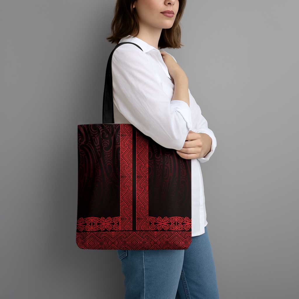 New Zealand Maori Kowhaiwhai Tote Bag Whero Maui and Mangopare - Polynesian Pride