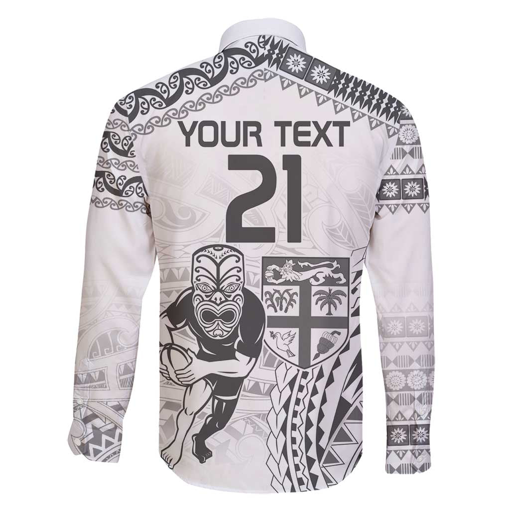 Custom Fiji Black Fern Family Matching Mermaid Dress and Hawaiian Shirt Maori Warroir with Fijian Masi Pattern