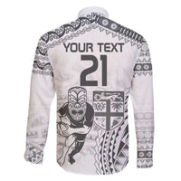 Custom Fiji Black Fern Family Matching Mermaid Dress and Hawaiian Shirt Maori Warroir with Fijian Masi Pattern