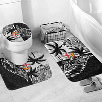 Fiji New Zealand Rugby Personalised Bathroom Set Maori and Tapa Pattern - Polynesian Pride