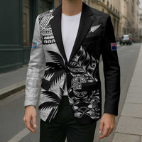 Fiji New Zealand Rugby Personalised Blazer Maori and Tapa Pattern LT9 - Polynesian Pride