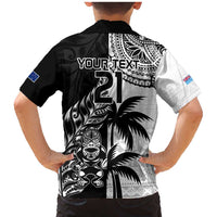 Custom Fiji New Zealand Family Matching Mermaid Dress and Hawaiian Shirt Maori mix Tapa Pattern Version