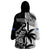 Custom Fiji New Zealand Wearable Blanket Hoodie Maori mix Tapa Pattern Version