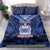 Custom Manu Samoa Sevens Rugby Bedding Set Samoan Tribal Tattoo