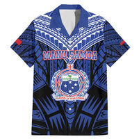 Custom Manu Samoa Sevens Rugby Family Matching Mermaid Dress and Hawaiian Shirt Samoan Tribal Tattoo