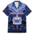 Custom Manu Samoa Sevens Rugby Family Matching Off Shoulder Maxi Dress and Hawaiian Shirt Samoan Tribal Tattoo