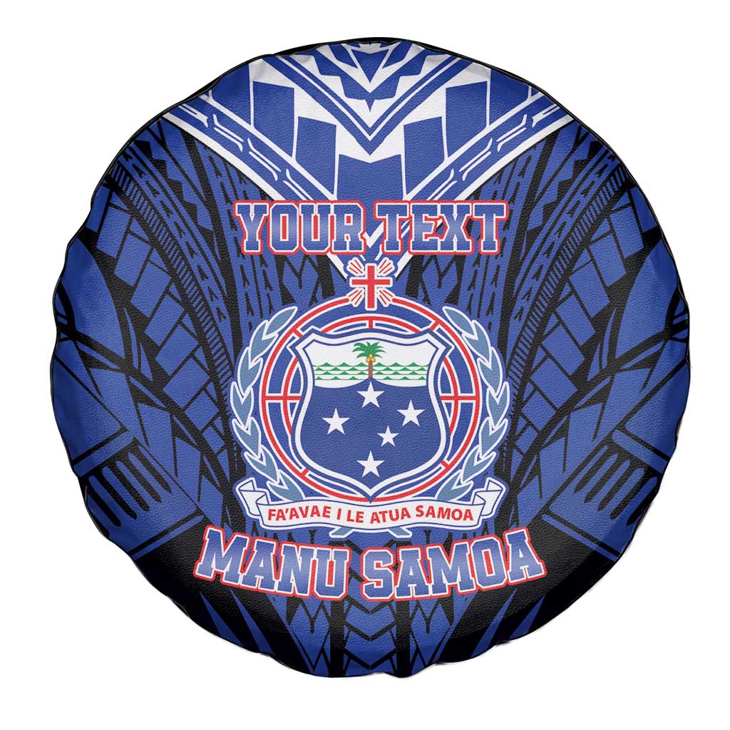 Custom Manu Samoa Sevens Rugby Spare Tire Cover Samoan Tribal Tattoo