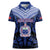 Custom Manu Samoa Sevens Rugby Women Polo Shirt Samoan Tribal Tattoo