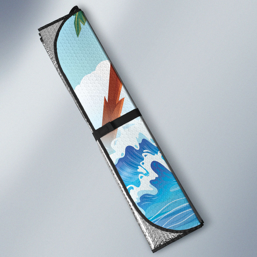 Funny Parrot Margarita Five O'clock Somewhere Auto Sun Shade