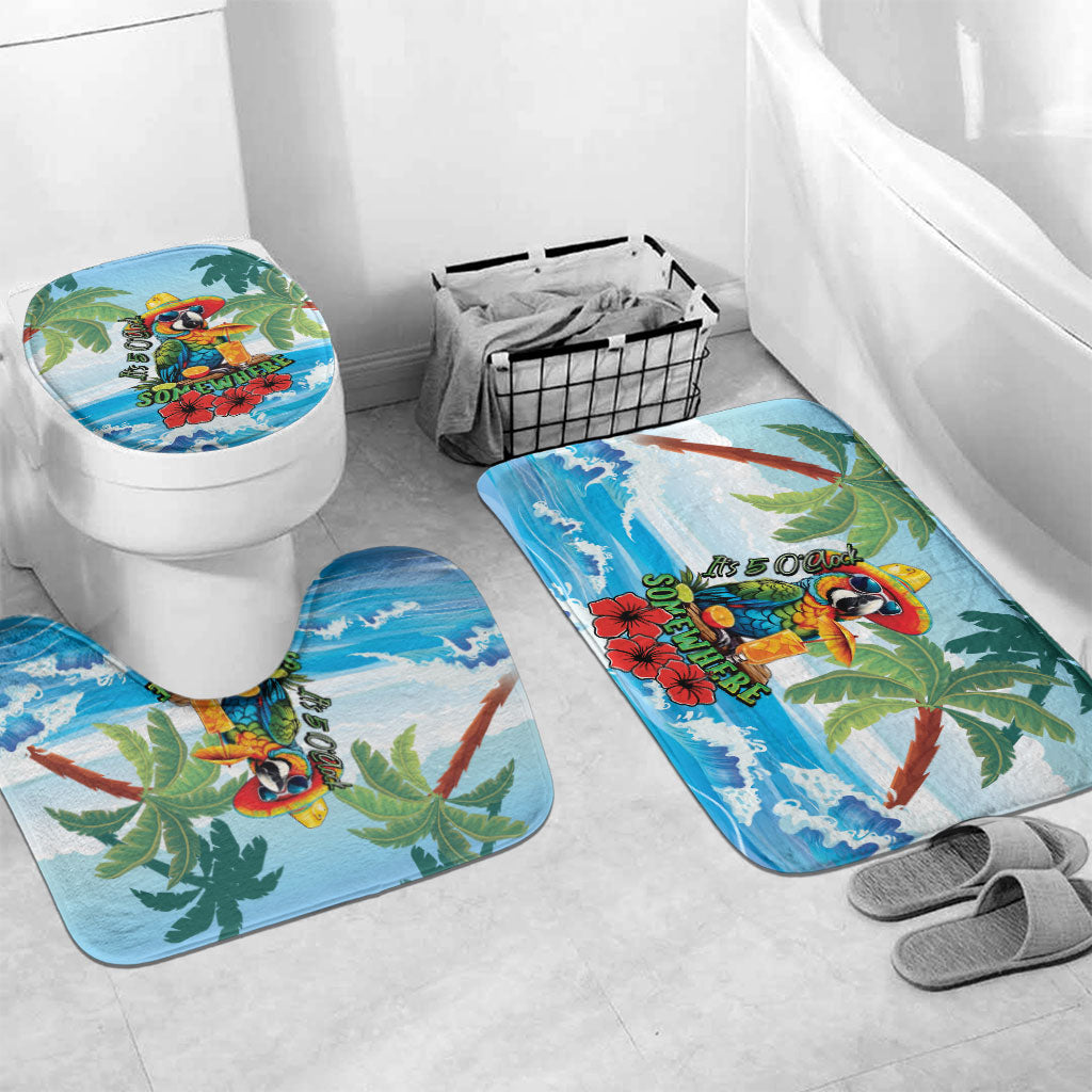 Funny Parrot Margarita Five O'clock Somewhere Bathroom Set