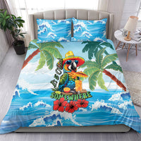 Funny Parrot Margarita Five O'clock Somewhere Bedding Set