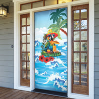 Funny Parrot Margarita Five O'clock Somewhere Door Cover