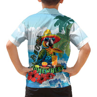Funny Parrot Margarita Five O'clock Somewhere Family Matching Mermaid Dress and Hawaiian Shirt LT9 - Polynesian Pride