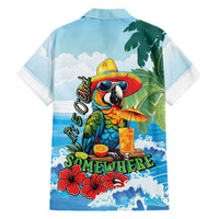 Funny Parrot Margarita Five O'clock Somewhere Hawaiian Shirt