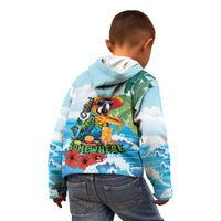 Funny Parrot Margarita Five O'clock Somewhere Kid Hoodie
