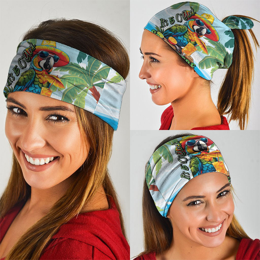 Funny Parrot Margarita Five O'clock Somewhere Neck Gaiter