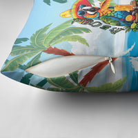 Funny Parrot Margarita Five O'clock Somewhere Pillow Cover