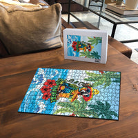Funny Parrot Margarita Five O'clock Somewhere Puzzle