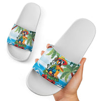 Funny Parrot Margarita Five O'clock Somewhere Slide Sandals