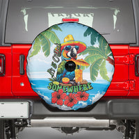Funny Parrot Margarita Five O'clock Somewhere Spare Tire Cover
