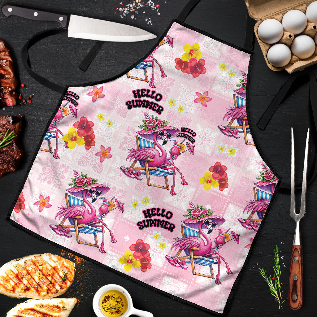 Hawaii Flamingo Hello Summer Apron Hawaiian Quilt Pattern