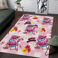 Hawaii Flamingo Hello Summer Area Rug Hawaiian Quilt Pattern