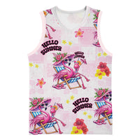 Hawaii Flamingo Hello Summer Basketball Jersey Hawaiian Quilt Pattern